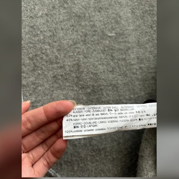 Grey Wool Coat - Picture 3 of 4